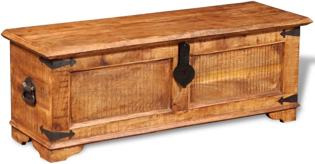Solid Wood Storage Chest 43.3" x 13.8" x 15.7" U599