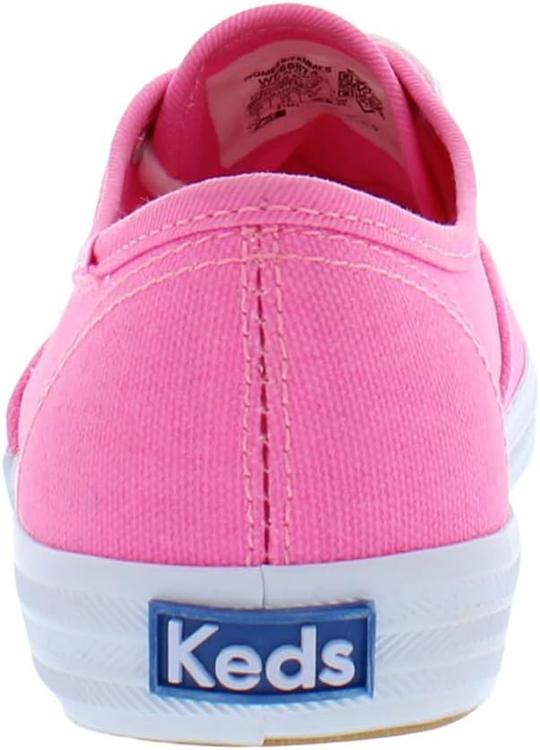 Neon Pink Canvas Lace Up Sneaker S180800