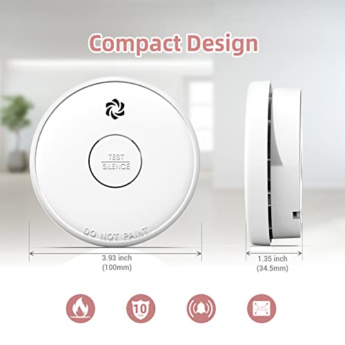 10-Year Battery Operated Photoelectric Smoke Alarm I94288