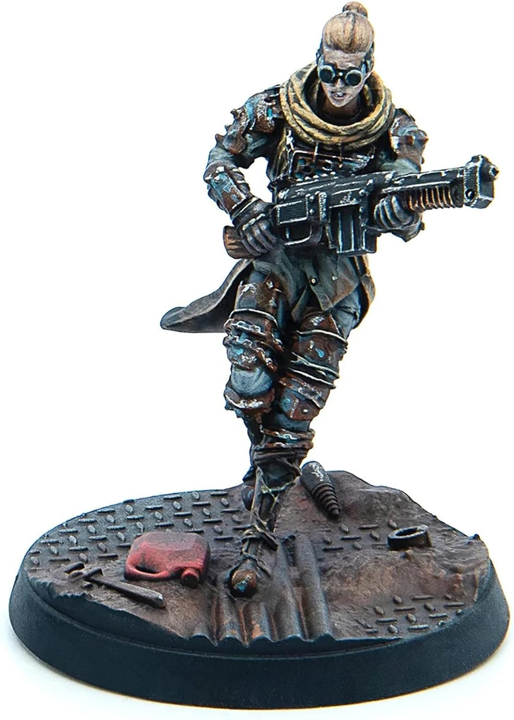 6 Unpainted Resin Miniatures with Scenic Bases N42782