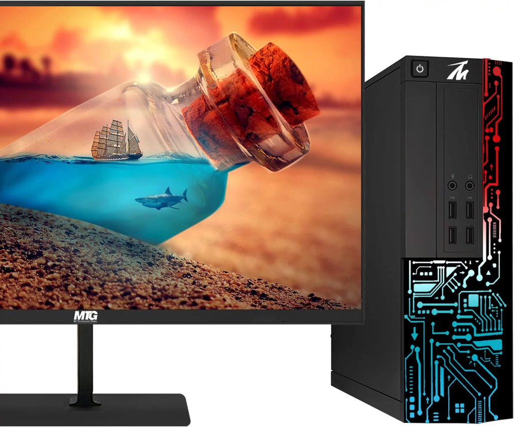 Restored Computer Desktop PC, Core i5, 8GB RAM, 500 GB HDD, 27 Inch 165Hz Gaming Monitor, Win 11 Home (Renewed) H62102