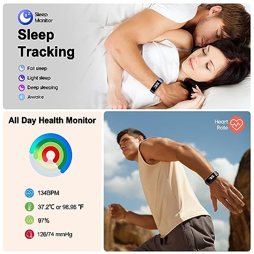 Fitness Tracker with Heart Rate Monitor, IP68 N27075