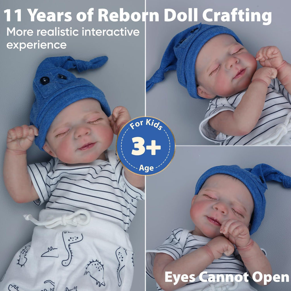 18-Inch Reborn Baby Doll with Soft Cloth Body O501