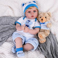 22 inch Lifelike Baby Doll with Feeding Accessories Doll Set Q96677