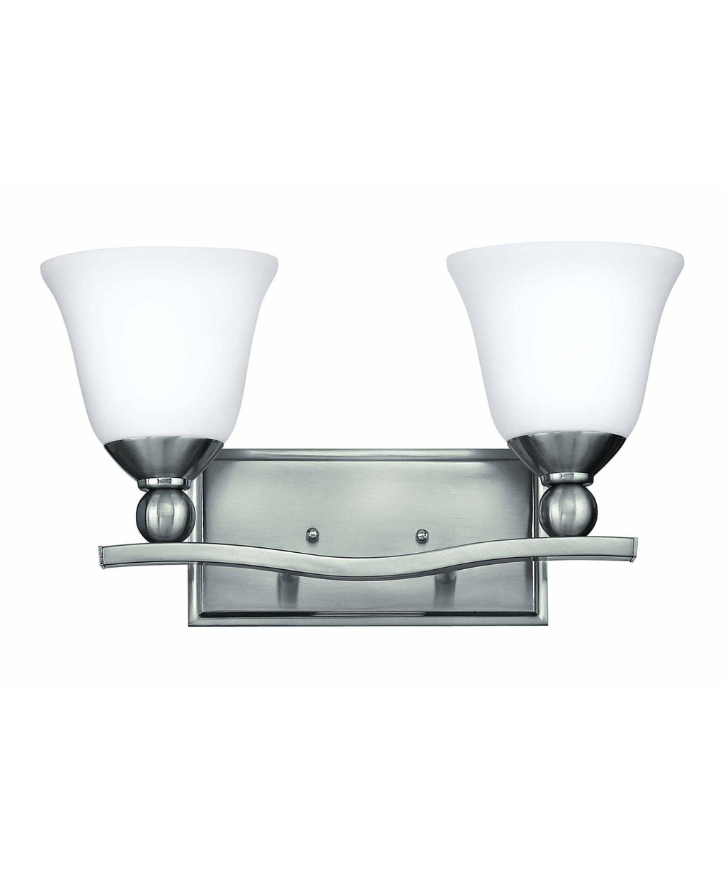 Brushed Nickel 2 Light Bath F8941