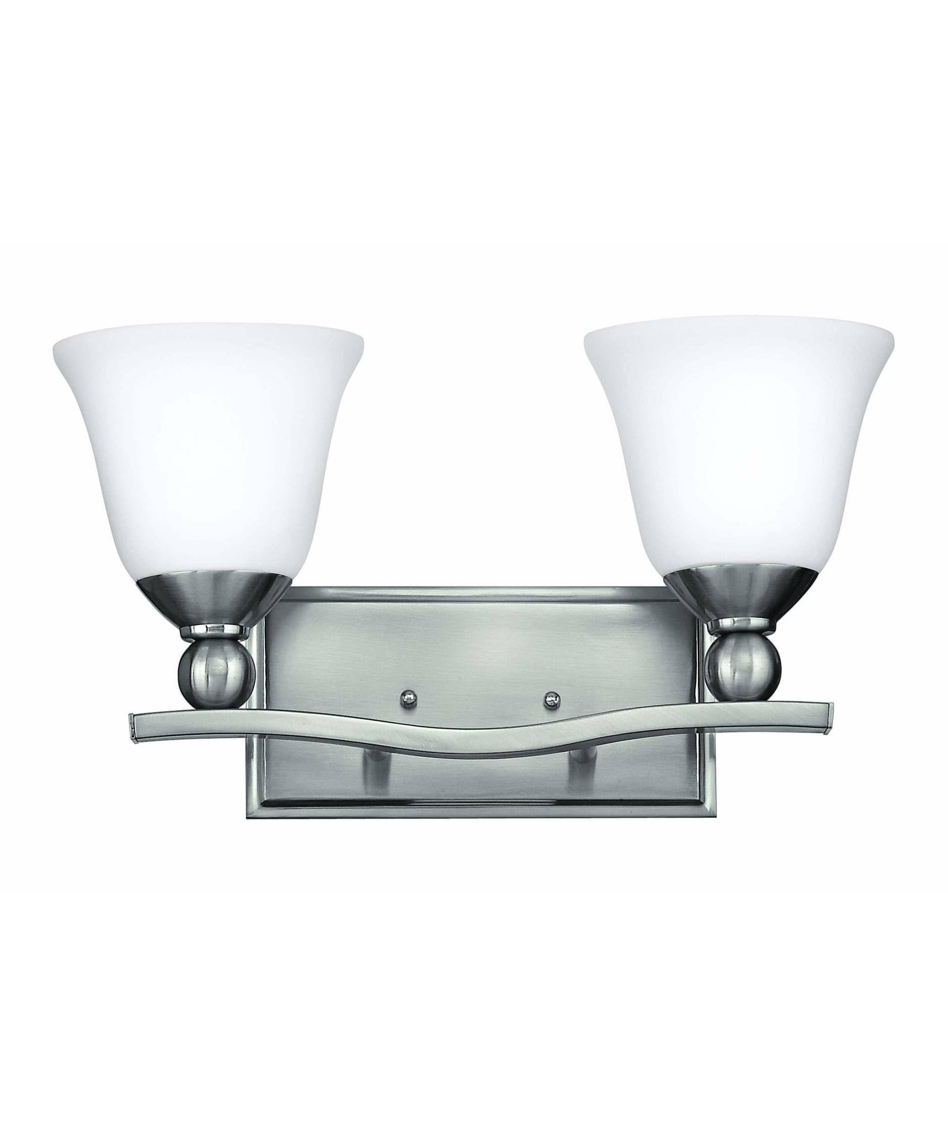 Brushed Nickel 2 Light Bath F8941