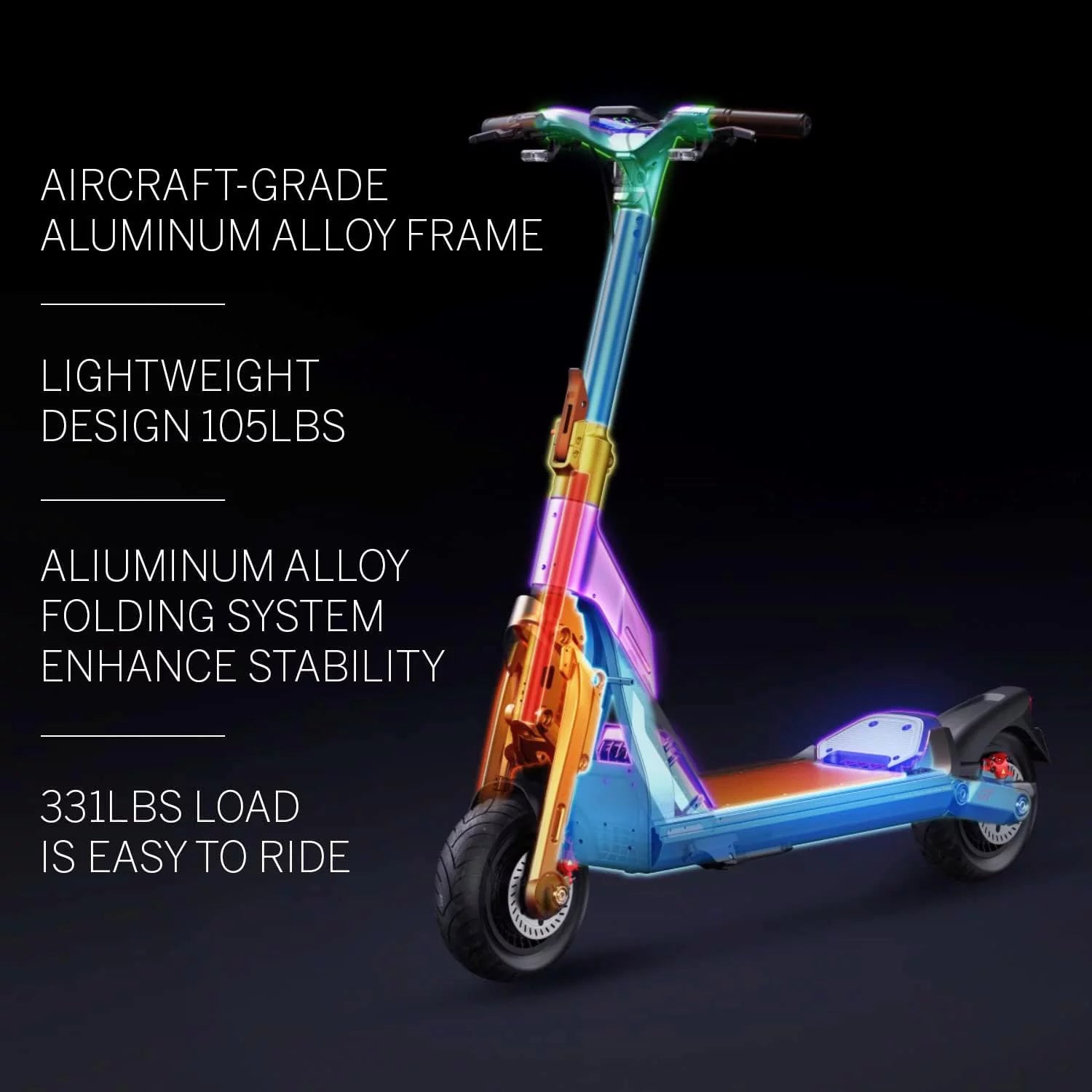 3000W Motor 43.5 Miles Long Range Dual Suspension 11" Tires Foldable Scooter C59637