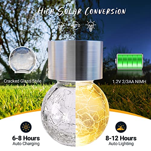 8 Pack Solar Hanging Lights Warm White U86044