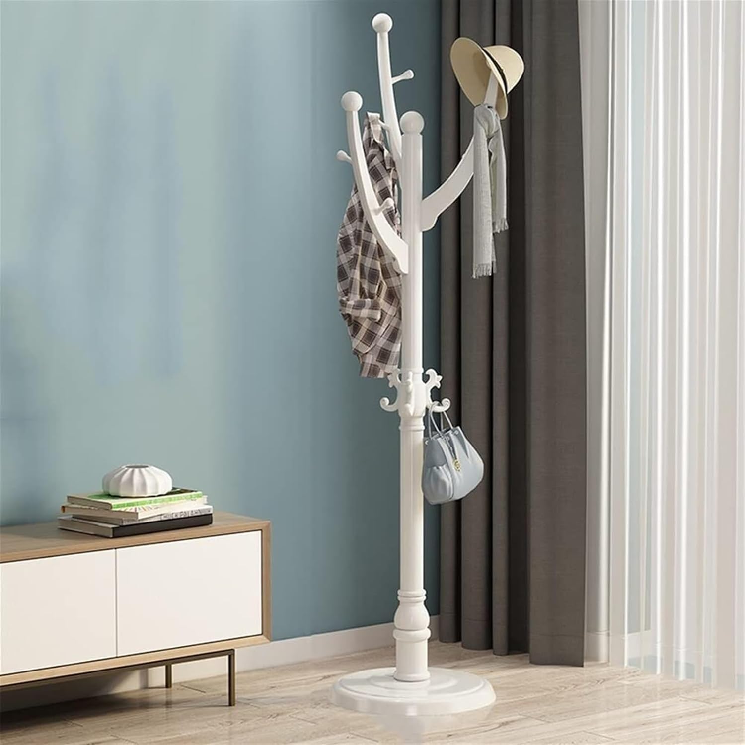 Free Standing Coat Rack with 9 Hooks A562