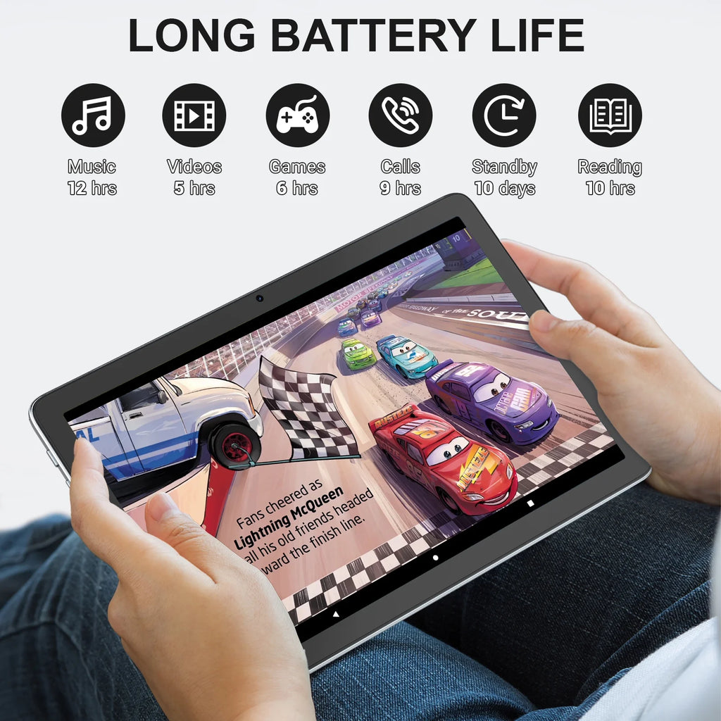 10" Android Tablet 128GB with Keyboard O814565