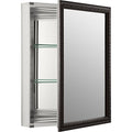 Oil-Rubbed Bronze Anodized Aluminum Bathroom Medicine Cabinet with Mirror Door R30302