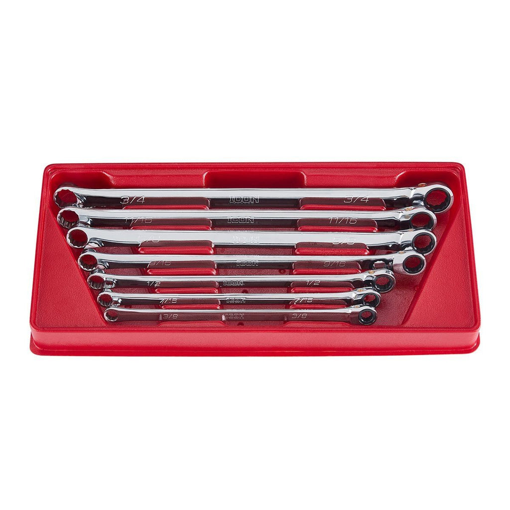 7 Piece SAE Double Box Ratcheting Wrench V8103