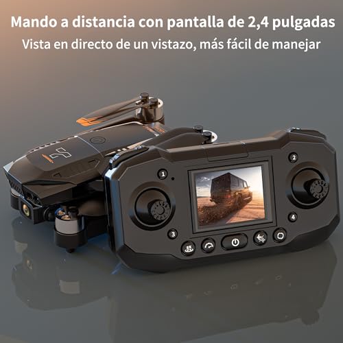 Drone with 2.4" Screen, Brushless Motor FPV Drone with Camera, 8GB SD Card A933