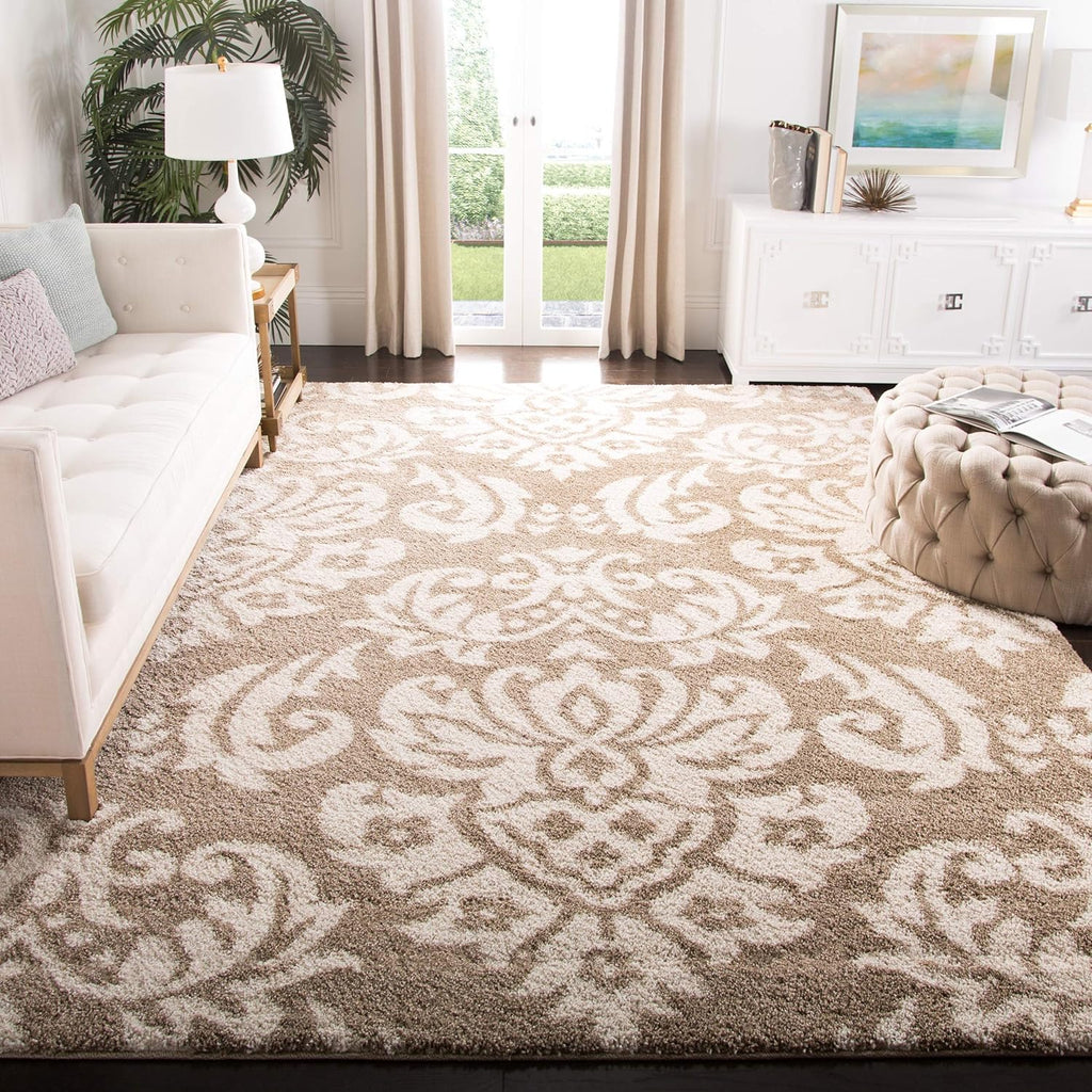Beige & Cream 6' x 9' Area Rug B58636