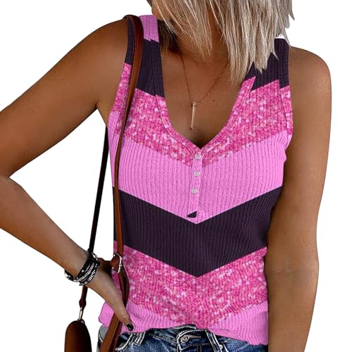 Womens' Crewneck Sleeveless Loose Fit Basic Tanks M54447