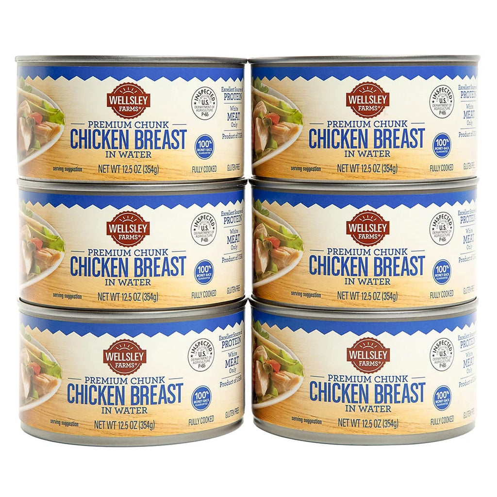 Chunk Chicken Breast in Water 6 Ct. 12.5 oz. M81476