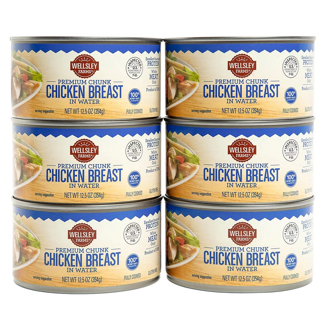 Chunk Chicken Breast in Water 6 Ct. 12.5 oz. M81476