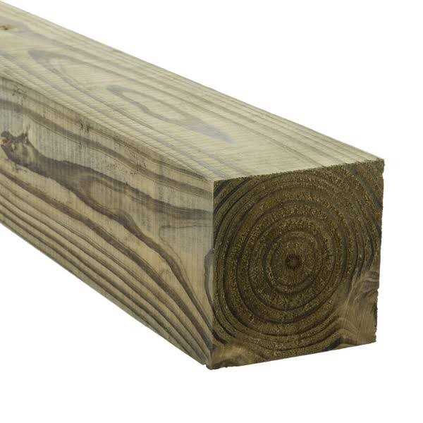 4-in x 4-in x 10-ft #2 Southern Yellow Pine Ground Contact Pressure Treated Lumber C696