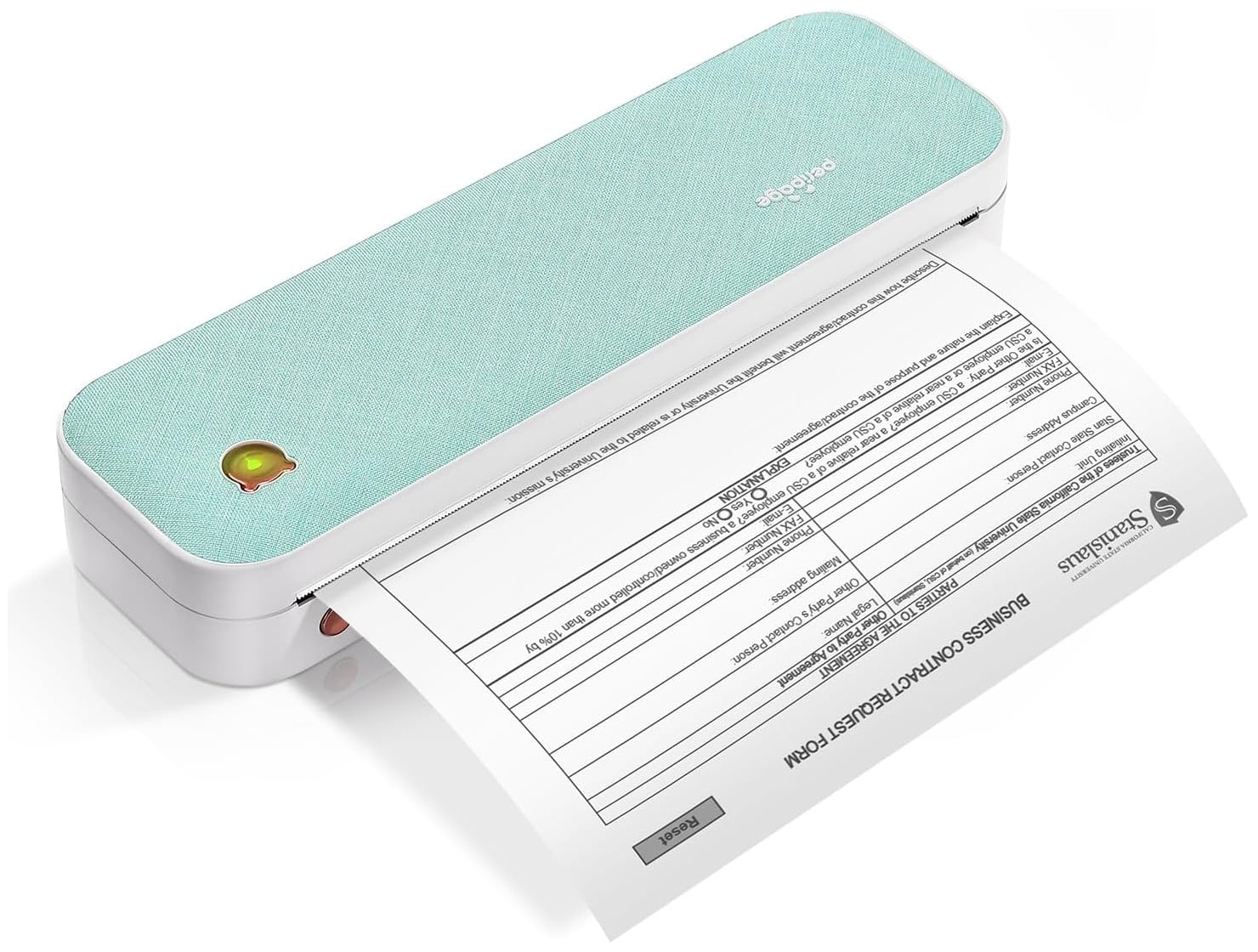 Green Wireless Thermal Inkless Printer N898