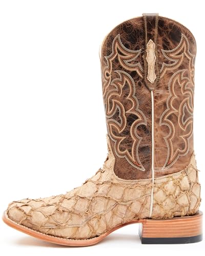 Men's Exotic Pirarucu Western Boot Broad Square Toe B28271