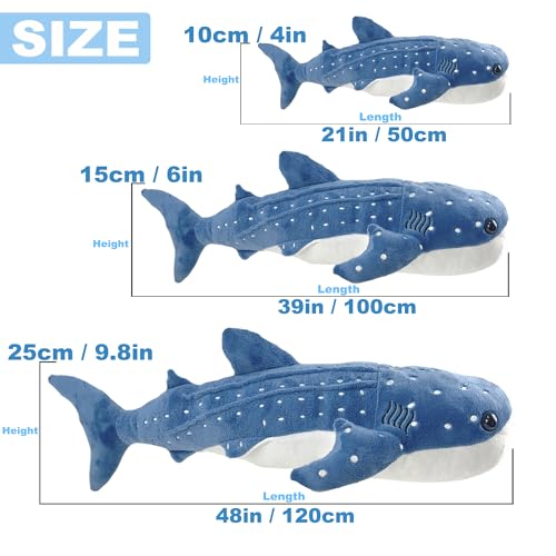 39 Inch Whale Shark Stuffed Animal Plush Toy Z208953