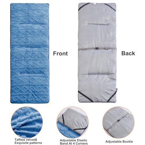 Thick Camping Cot Mattress with Elastic Straps (75" x 28") Q572