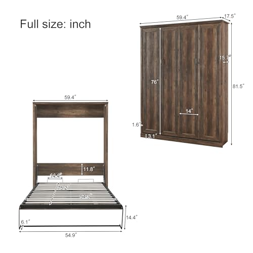 White Queen Size Wall Bedframe P16085