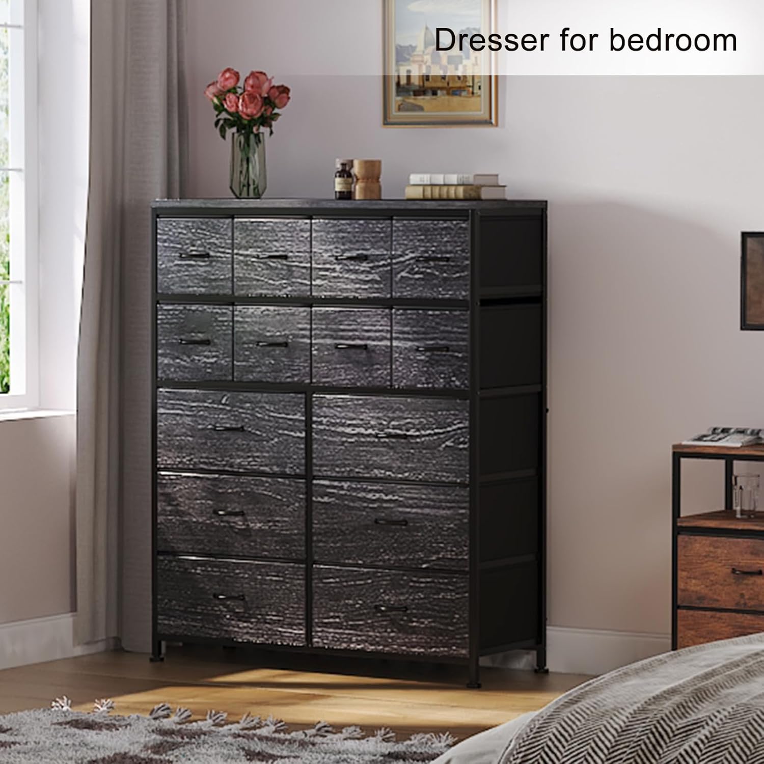 14 Drawer Tall Fabric Dresser N62875
