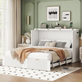 Grey Full Size Wood Murphy Bed with Storage N867894