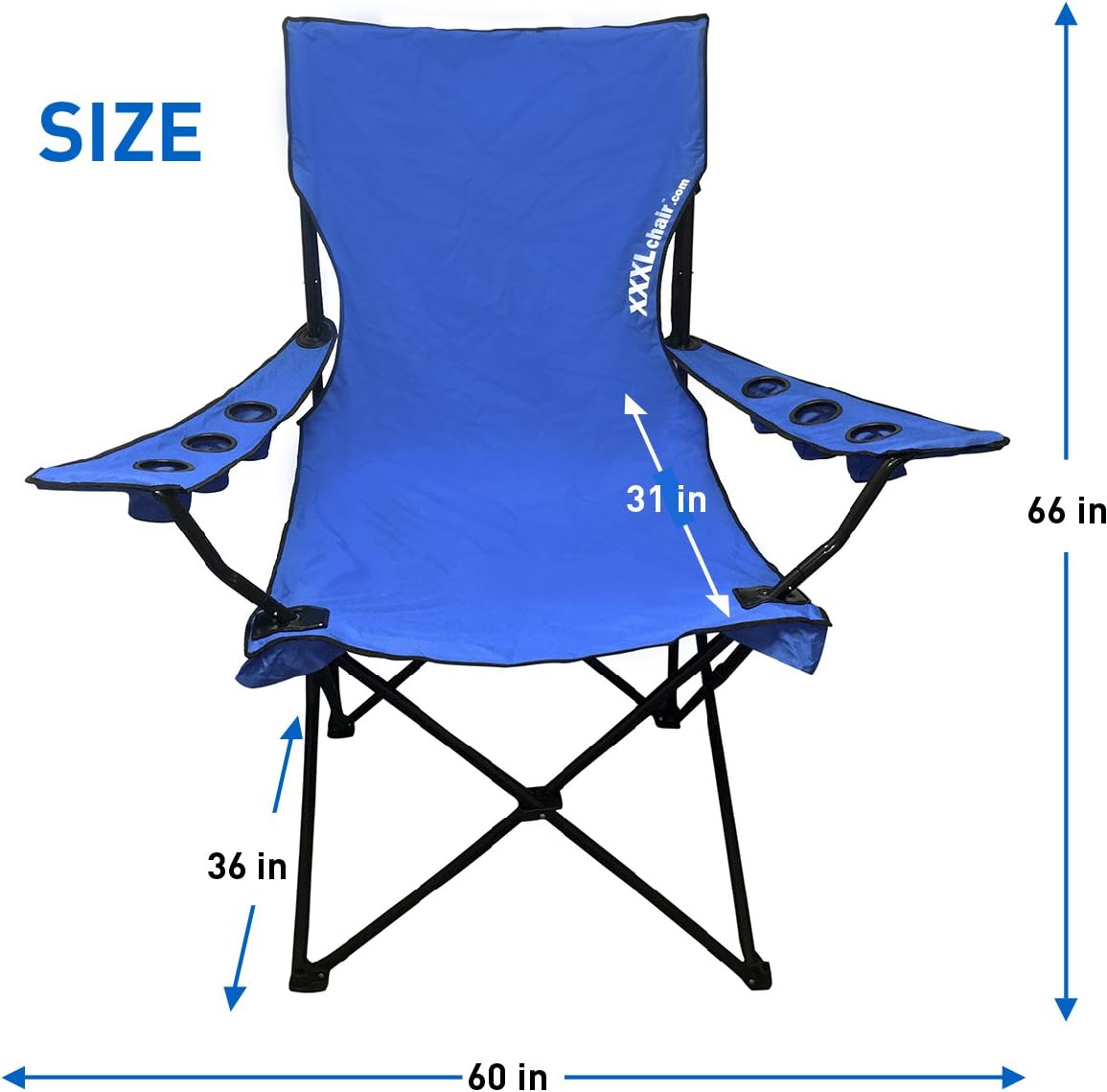 Oversized Folding Camping Chair with Carry Bag U576599