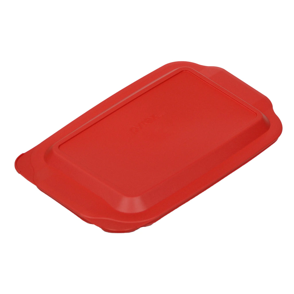 Red Plastic Rectangle Storage Replacement Lid Cover (4-Pack) D112
