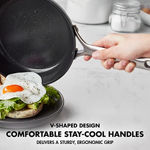 Black 10" Healthy Ceramic Nonstick Frying Pan U741