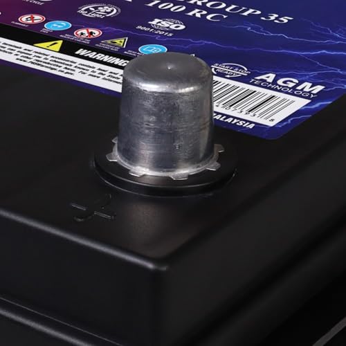 Group Size 35 12V 55Ah 100RC AGM 650 CCA Replacement Battery P294