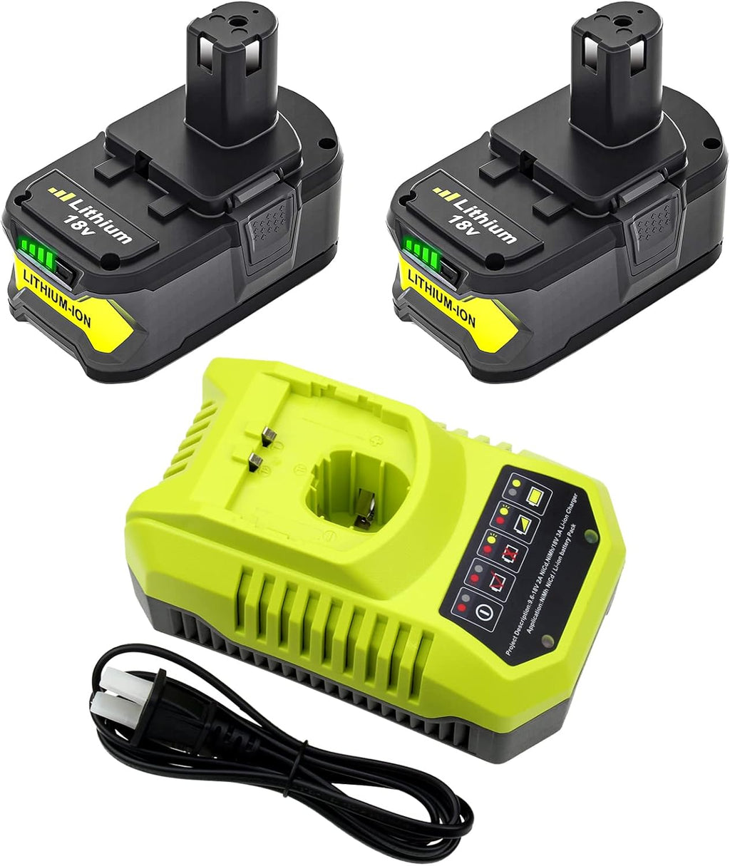 2Pack 6.0Ah Replacement 18V Battery and Charger Combo X587