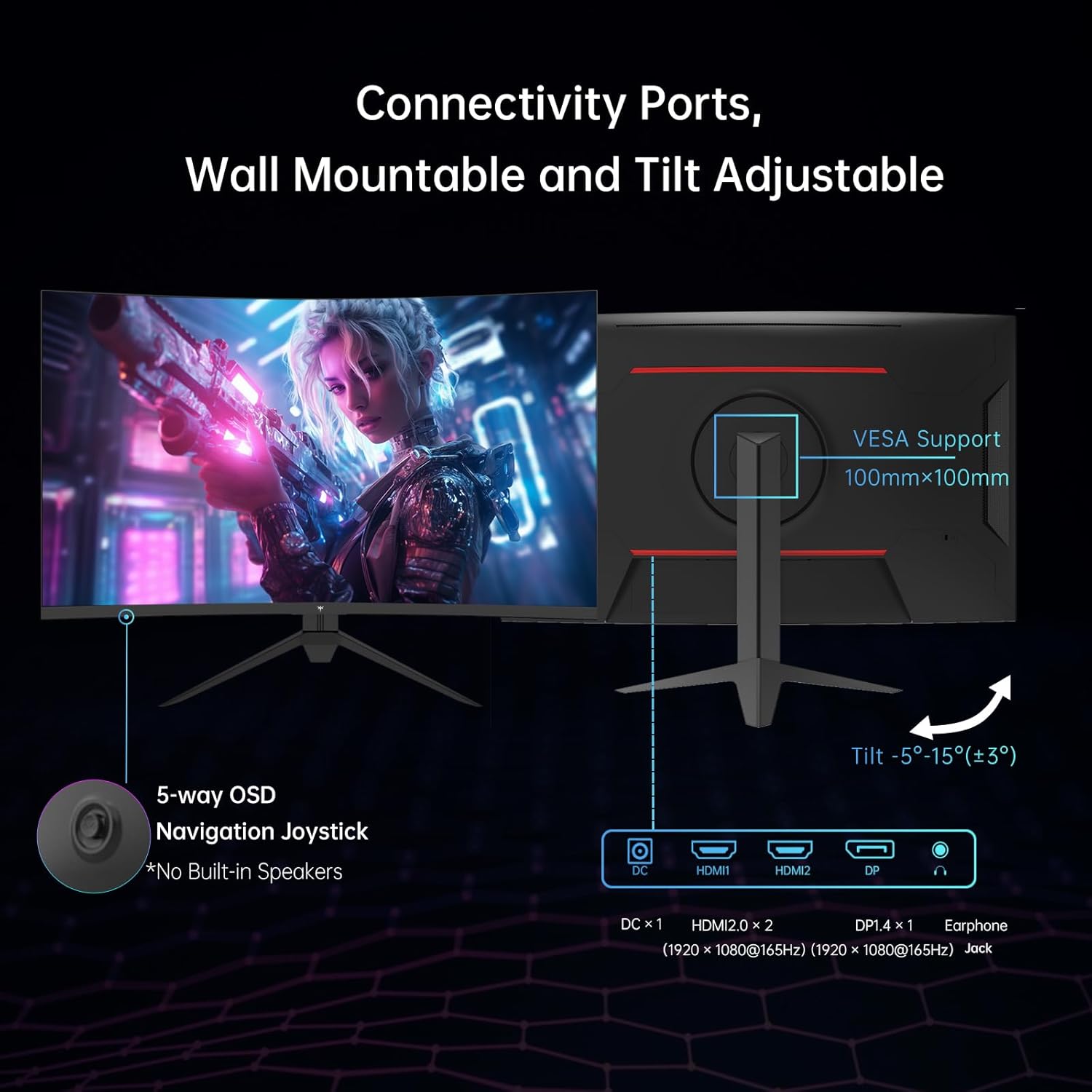 32 Inch FHD 1080p Curved Gaming Monitor L9943