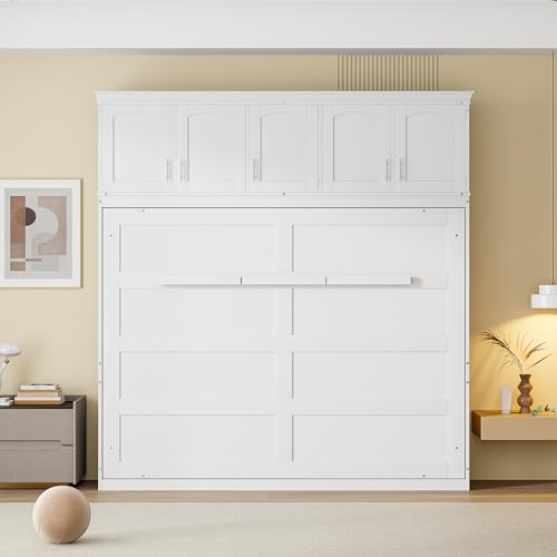 Full Size Murphy Cabinet Bed with Drawer Y605