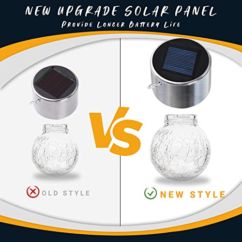8 Pack Solar Hanging Lights Warm White U86044