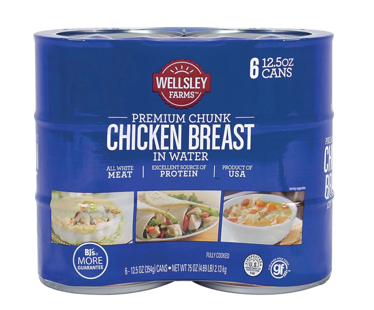 Chunk Chicken Breast in Water 6 Ct. 12.5 oz. M81476