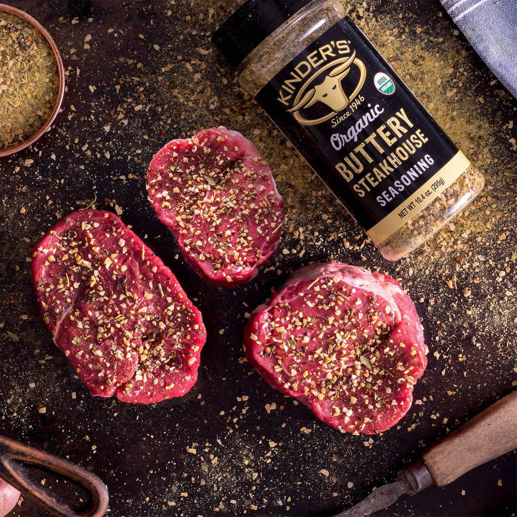 Organic Buttery Steakhouse Seasoning Rub 10.4 Ounce (3 Packs) V917805