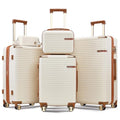 3 Piece Expandable Hard Shell Suitcase Set with Spinner Wheels and TSA Lock Q788