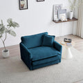 Oversized Chenille Upholstered Armchair with Removable Cushion P14175
