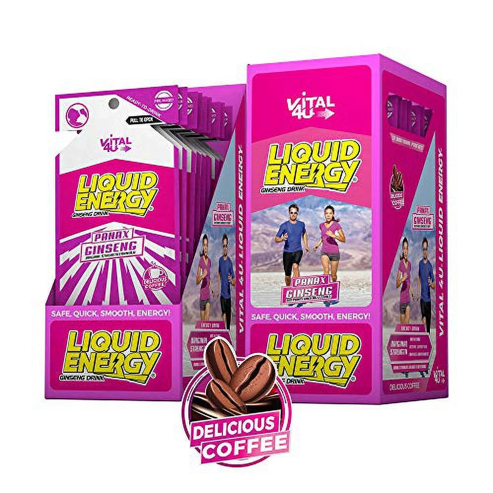Liquid Energy Energy Shot with Panax Ginseng Extract, 24 Count I70602