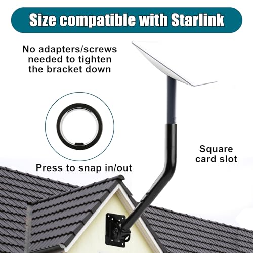 Heavy Duty Pivot Roof Mount Kit for Starlink Standard Dish N215