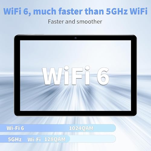 Silvery 10 Inch Tablet with 6GB RAM 64GB ROM Keyboard Mouse Q695607