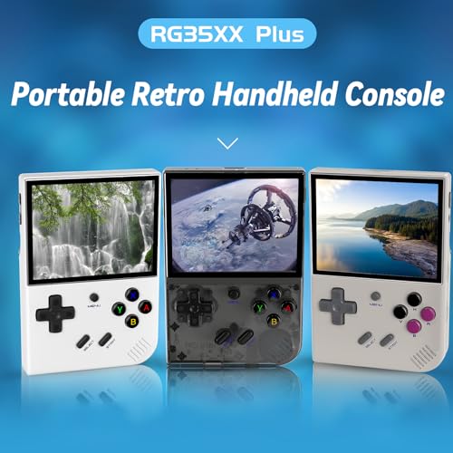 Black 3.5 Inch IPS Screen Retro Handheld Game Console with 64G TF Card C658600