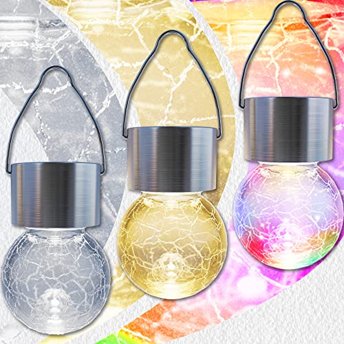 8 Pack Solar Hanging Lights Warm White U86044