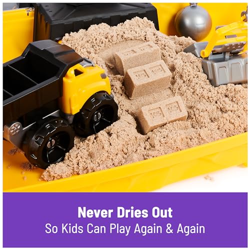 Construction Site Folding Sandbox with 2lbs Play Sand & Toy Truck C771871