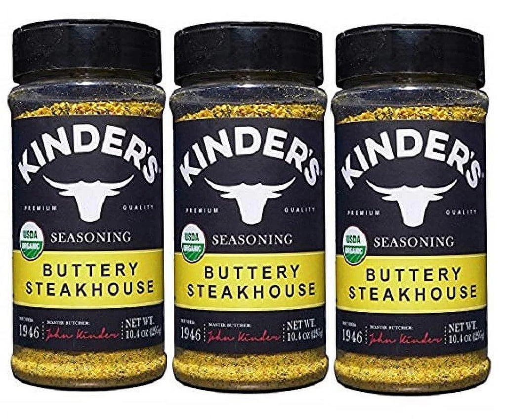 Organic Buttery Steakhouse Seasoning Rub 10.4 Ounce (3 Packs) V917805
