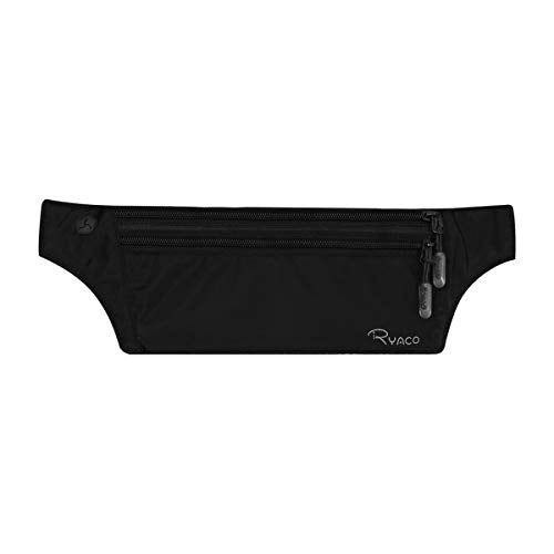Slim RFID Blocking Hidden Wallet Travel Pouch with Adjustable Strap U87841