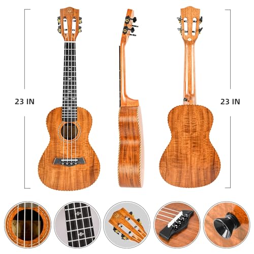 Concert Ukulele 23 Inch KOA Wood with Gig Bag I261959